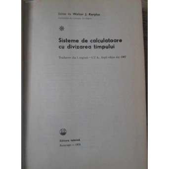 SISTEME DE CALCULATOARE CU DIVIZAREA TIMPULUI