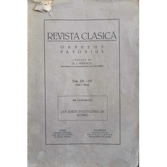REVISTA CLASICA ORPHEUS FAVONIUS TOM. XIII-XIV 1941-1942