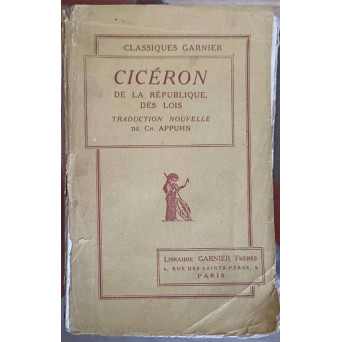 CICERON DE LA REPUBLIQUE - DES LOIS