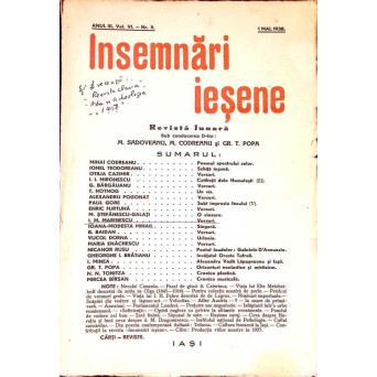 INSEMNARI IESENE ANUL III, VOL.VI - NR.5, 1 MAI 1938