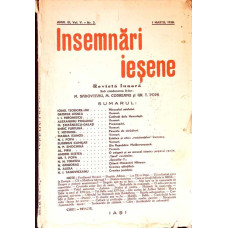 INSEMNARI IESENE ANUL III, VOL.V - NR.3, 1 MARTIE 1938