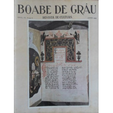 BOABE DE GRAU. REVISTA DE CULTURA, IUNIE 1933