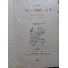 COURS D'EPIGRAPHIE LATINE