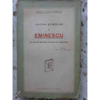 CRITICA STIINTIFICA SI EMINESCU
