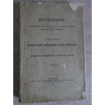 DICTIONARUL NUMIRILOR DE LOCALITATI CU POPORATIUNE ROMANA DIN UNGARIA