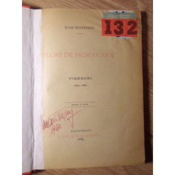 FLORI DE PRIMAVARA VIERSURI 1874-1880