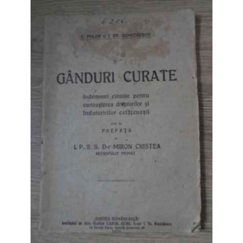 GANDURI CURATE  INDEMNURI CINSTITE PENTRU CUNOASTEREA DREPTURILOR SI INDATORIRILOR CETATENESTI