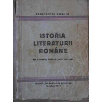 ISTORIA LITERATURII ROMANE