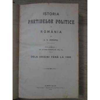 ISTORIA PARTIDELOR POLITICE DELA ORIGINI PANA LA 1866