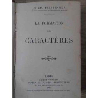 LA FORMATION DES CARACTERES