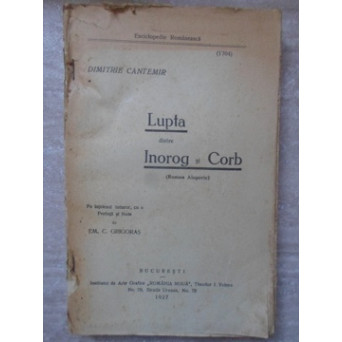 LUPTA DINTRE INOROG SI CORB (ROMAN ALEGORIC)