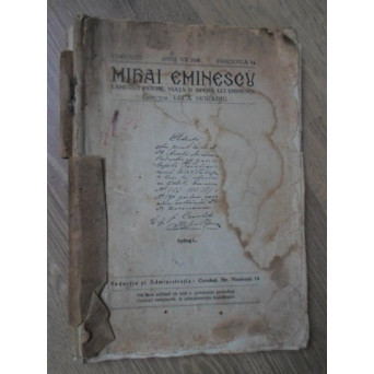 MIHAI EMINESCU. LAMURIRI PENTRU VIATA SI OPERA LUI