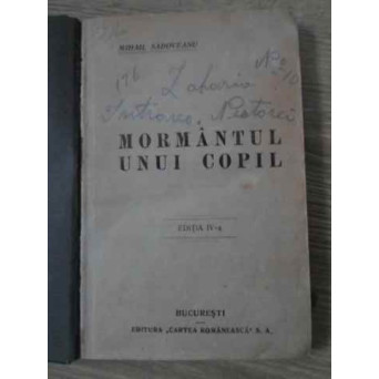 MORMANTUL UNUI COPIL