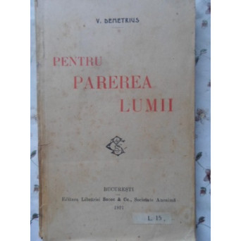 PENTRU PAREREA LUMII