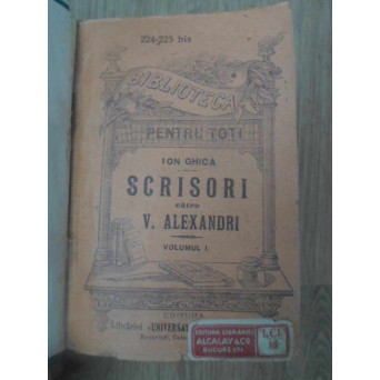 SCRISORI CATRE V. ALEXANDRI VOL.1-4 (COLEGATE)