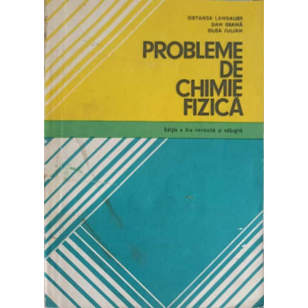 PROBLEME DE CHIMIE FIZICA