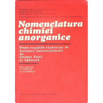 NOMENCLATURA CHIMIEI ANORGANICE