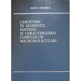 CERCETARI IN DOMENIUL SINTEZEI SI CARACTERIZARII COMPUSILOR MACROMOLECULARI