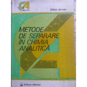 METODE DE SEPARARE IN CHIMIA ANALITICA