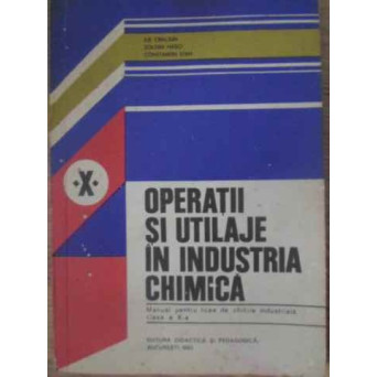 OPERATII SI UTILAJE IN INDUSTRIA CHIMICA