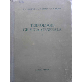 TEHNOLOGIE CHIMICA GANERALA VOL.1