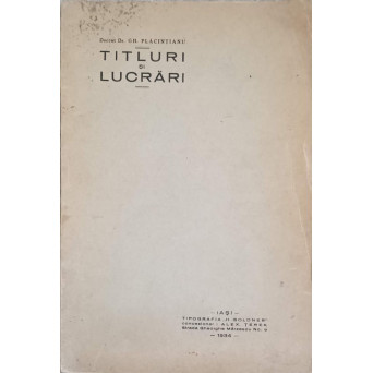 EXPUNERE DE TITLURI SI LUCRARI STIINTIFICE