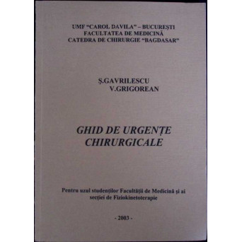 GHID DE URGENTE CHIRURGICALE