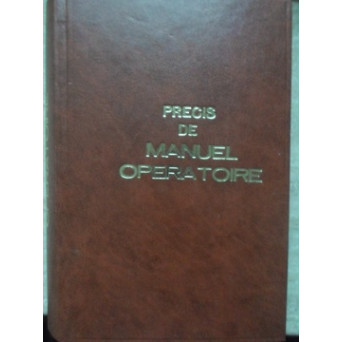 PRECIS DE MANUEL OPERATOIRE