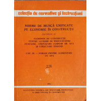 NORME DE MUNCA UNIFICATE 226 NORME DE MUNCA UNIFICATE 226