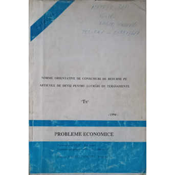 NORME ORIENTATIVE DE CONSUMURI DE RESURSE PE ARTICOLE DE DEVIZ PENTRU LUCRARI DE TERASAMENTE "TS"