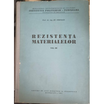 REZISTENTA MATERIALELOR VOL.3