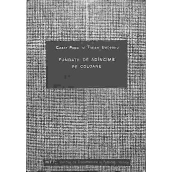 FUNDATII DE ADANCIME PE COLOANE