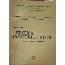 PROBLEME DE STATICA CONSTRUCTIILOR. SISTEME STATIC DETERMINATE