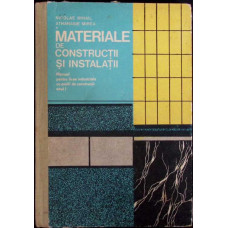 MATERIALE DE CONSTRUCTII SI INSTALATII