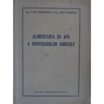 ALIMENTAREA CU APA A GOSPODARIILOR AGRICOLE