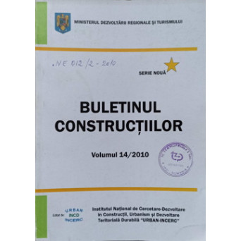 BULETINUL CONSTRUCTIILOR VOL.14/2010. EXECUTAREA LUCRARILOR DE BETON - INDICATIV NE 012/2-2010