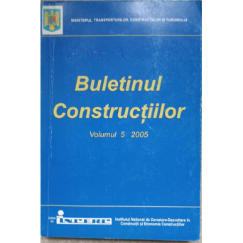 BULETINUL CONSTRUCTIILOR VOL.5/2005 COD DE PROIECTARE SEISMICA, INDICATIV P 100-1/2004
