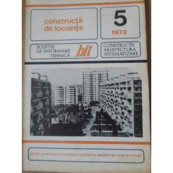 CONSTRUCTII DE LOCUINTE 5/1973