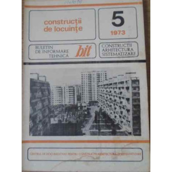 CONSTRUCTII DE LOCUINTE 8/1973