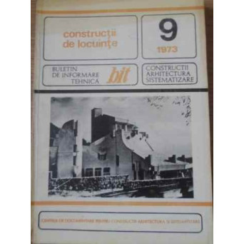 CONSTRUCTII DE LOCUINTE 9/1973
