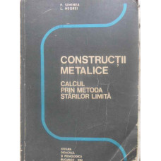 CONSTRUCTII METALICE CALCUL PRIN METODA STARILOTR LIMITA