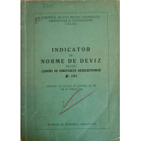 INDICATOR DE NORME DE DEVIZ PENTRU LUCRARI DE CONSTRUCTII AGROZOOTEHNICE Z-1961 INDICATOR DE NORME DE DEVIZ PENTRU LUCRARI DE CONSTRUCTII AGROZOOTEHNICE Z-1961