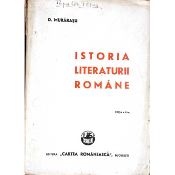 ISTORIA LITERATURII ROMANE
