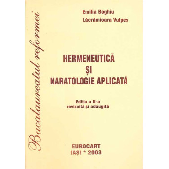 HERMENEUTICA SI NARATOLOGIE APLICATA