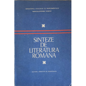 SINTEZE DE LITERATURA ROMANA