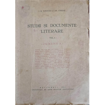 STUDII SI DOCUMENTE LITERARE VOL.1