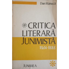 CRITICA LITERARA JUNIMISTA 1864-1885