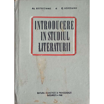 INTRODUCERE IN STUDIUL LITERATURII