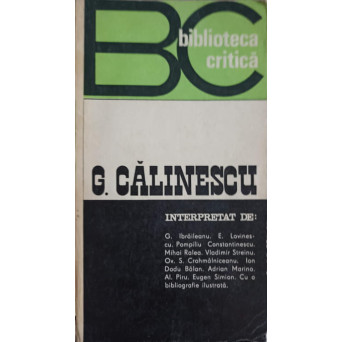 G. CALINESCU INTERPRETAT DE