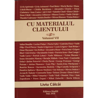 CU MATERIALUL CLIENTULUI VOL.7